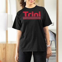 Retro Trini T Shirt For Women Trinidad and Tobago Flag Caribbean Pride Heritage Gift