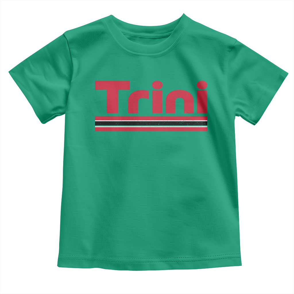 Retro Trini Toddler T Shirt Trinidad and Tobago Flag Caribbean Pride Heritage Gift