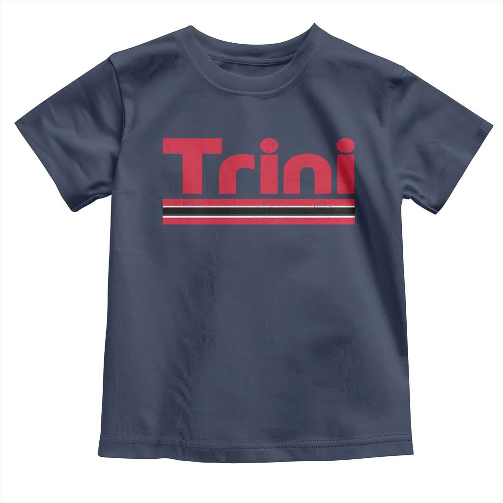 Retro Trini Toddler T Shirt Trinidad and Tobago Flag Caribbean Pride Heritage Gift
