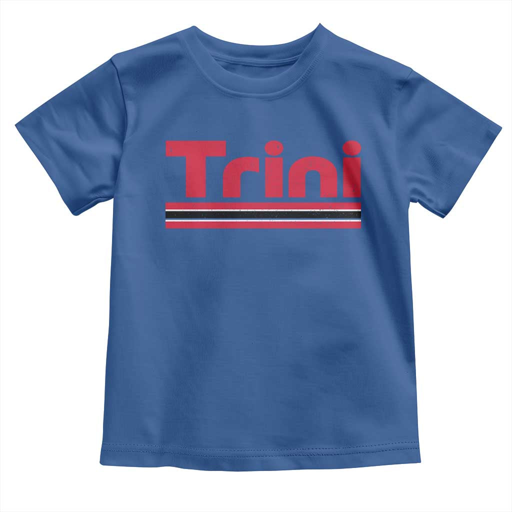 Retro Trini Toddler T Shirt Trinidad and Tobago Flag Caribbean Pride Heritage Gift