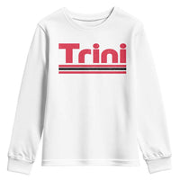 Retro Trini Youth Sweatshirt Trinidad and Tobago Flag Caribbean Pride Heritage Gift