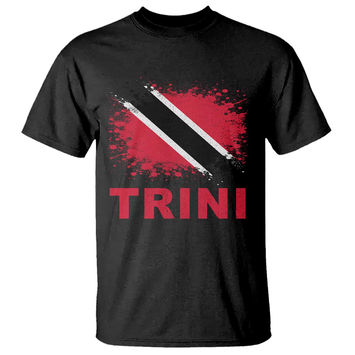 Retro Vintage Trini T Shirt Watercolors Sport Trinidad and Tobago Flag