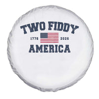 Two Fiddy USA 250th Anniversary Spare Tire Cover United States Flag July 4th 2026 1776 Patriotic Humor