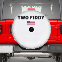 Two Fiddy American Flag Spare Tire Cover Funny 250th America Celebration Patriotic Graphic