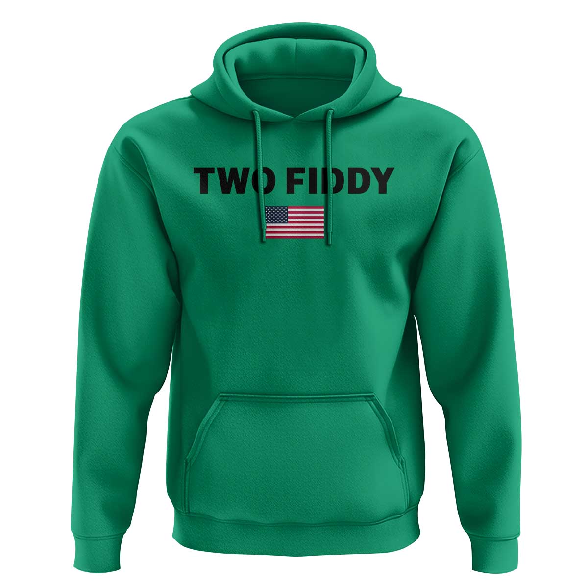 Two Fiddy American Flag Hoodie Funny 250th America Celebration Patriotic Graphic