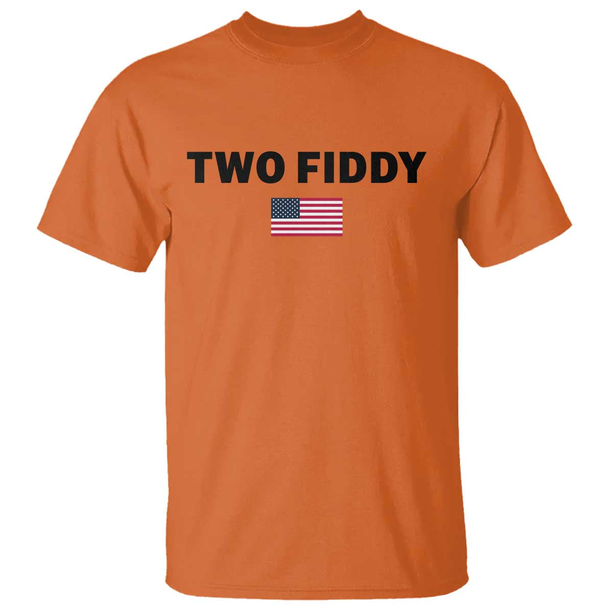 Two Fiddy American Flag T Shirt Funny 250th America Celebration Patriotic Graphic