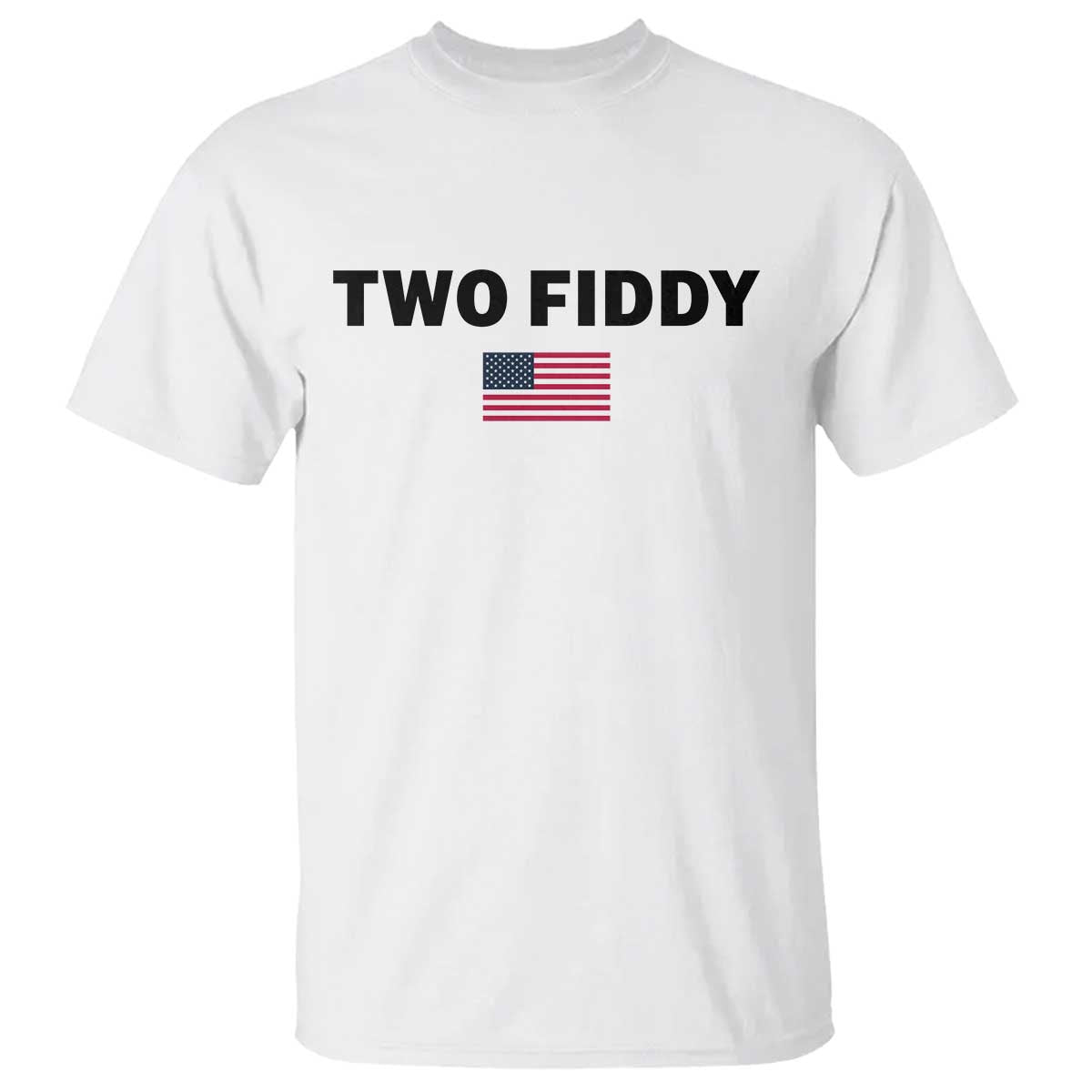 Two Fiddy American Flag T Shirt Funny 250th America Celebration Patriotic Graphic