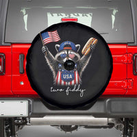 Funny Two Fiddy Raccoon Patriotic Spare Tire Cover USA Flag Hot Dog Fourth of July USA 250th Anniversary