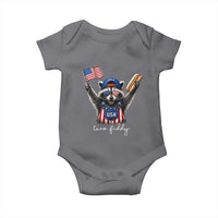 Funny Two Fiddy Raccoon Patriotic Baby Onesie USA Flag Hot Dog Fourth of July USA 250th Anniversary