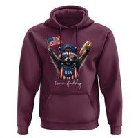 Funny Two Fiddy Raccoon Patriotic Hoodie USA Flag Hot Dog Fourth of July USA 250th Anniversary