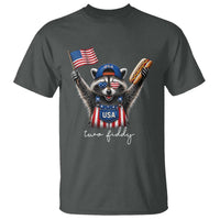 Funny Two Fiddy Raccoon Patriotic T Shirt USA Flag Hot Dog Fourth of July USA 250th Anniversary