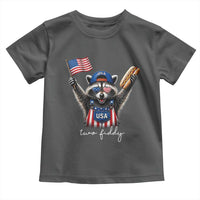 Funny Two Fiddy Raccoon Patriotic Toddler T Shirt USA Flag Hot Dog Fourth of July USA 250th Anniversary