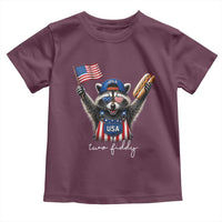 Funny Two Fiddy Raccoon Patriotic Toddler T Shirt USA Flag Hot Dog Fourth of July USA 250th Anniversary