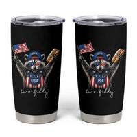 Funny Two Fiddy Raccoon Patriotic Tumbler Cup USA Flag Hot Dog Fourth of July USA 250th Anniversary
