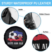 Ayiti Ann Ale Haiti Soccer Spare Tire Cover Haitian Football Fan Pride Flag Graphic Caribbean Sports