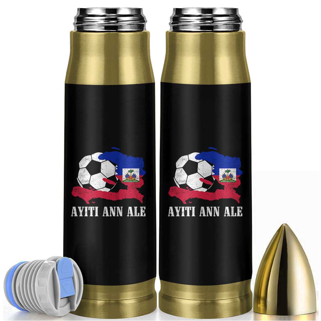 Ayiti Ann Ale Haiti Soccer Bullet Tumbler Haitian Football Fan Pride Flag Graphic Caribbean Sports