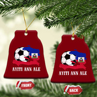 Ayiti Ann Ale Haiti Soccer Ceramic Ornament Haitian Football Fan Pride Flag Graphic Caribbean Sports