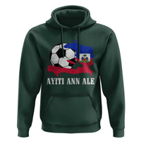 Ayiti Ann Ale Haiti Soccer Hoodie Haitian Football Fan Pride Flag Graphic Caribbean Sports