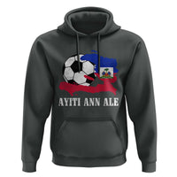 Ayiti Ann Ale Haiti Soccer Hoodie Haitian Football Fan Pride Flag Graphic Caribbean Sports