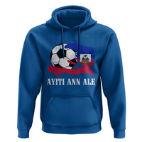 Ayiti Ann Ale Haiti Soccer Hoodie Haitian Football Fan Pride Flag Graphic Caribbean Sports