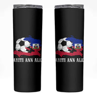 Ayiti Ann Ale Haiti Soccer Skinny Tumbler Haitian Football Fan Pride Flag Graphic Caribbean Sports