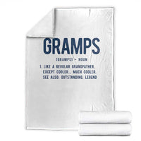 Grandpa Gift For Gramps Throw Blanket Fathers Day Birthday Gift Idea