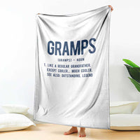 Grandpa Gift For Gramps Throw Blanket Fathers Day Birthday Gift Idea