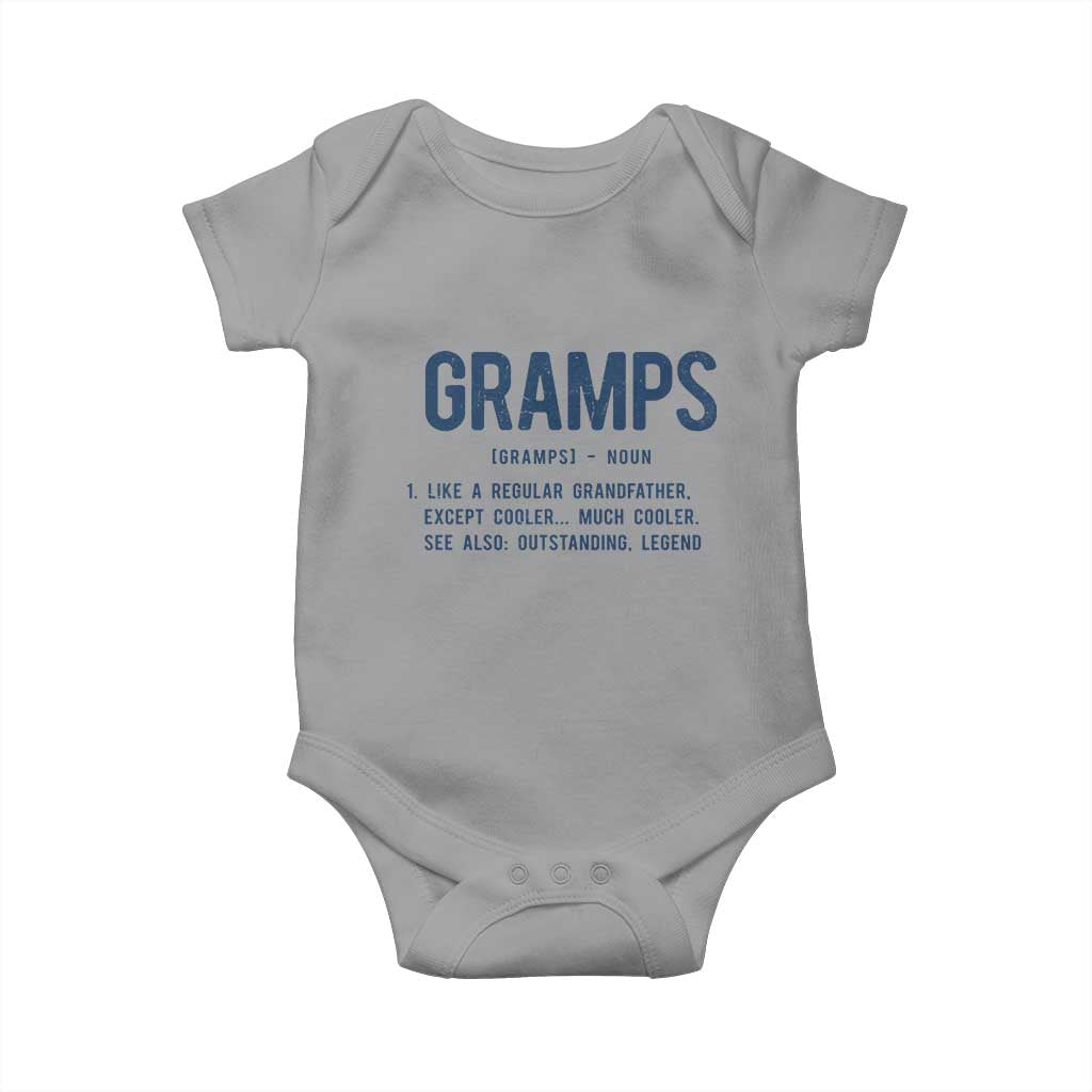 Grandpa Gift For Gramps Baby Onesie Fathers Day Birthday Gift Idea