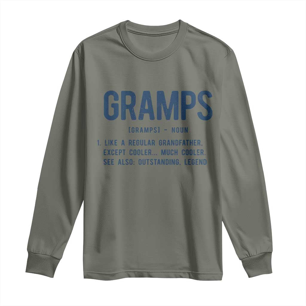 Grandpa Gift For Gramps Long Sleeve Shirt Fathers Day Birthday Gift Idea