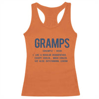 Grandpa Gift For Gramps Racerback Tank Top Fathers Day Birthday Gift Idea