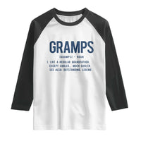 Grandpa Gift For Gramps Raglan Shirt Fathers Day Birthday Gift Idea
