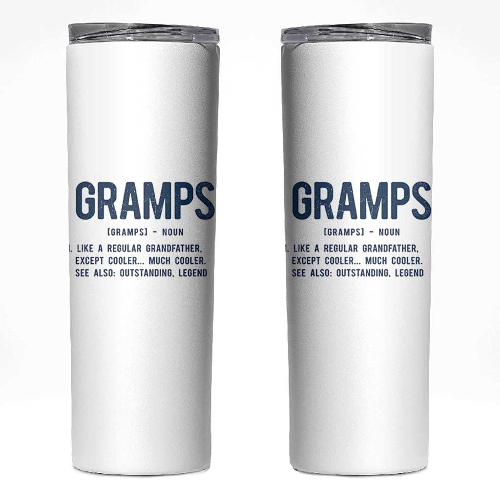 Grandpa Gift For Gramps Skinny Tumbler Fathers Day Birthday Gift Idea