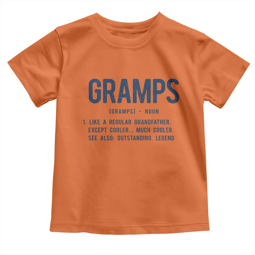 Grandpa Gift For Gramps Toddler T Shirt Fathers Day Birthday Gift Idea