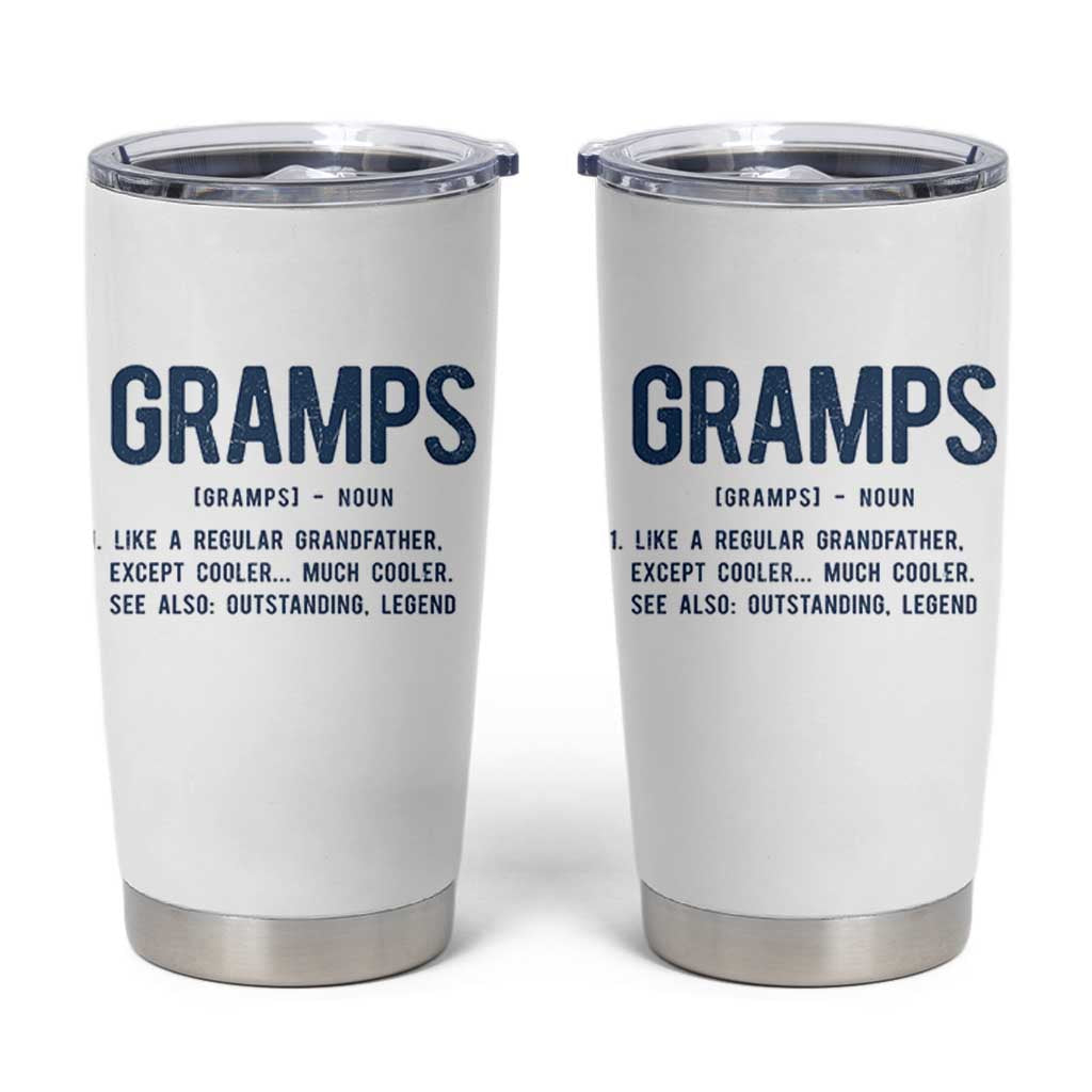 Grandpa Gift For Gramps Tumbler Cup Fathers Day Birthday Gift Idea