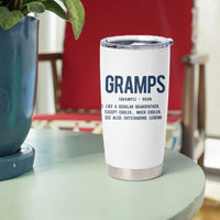 Grandpa Gift For Gramps Tumbler Cup Fathers Day Birthday Gift Idea