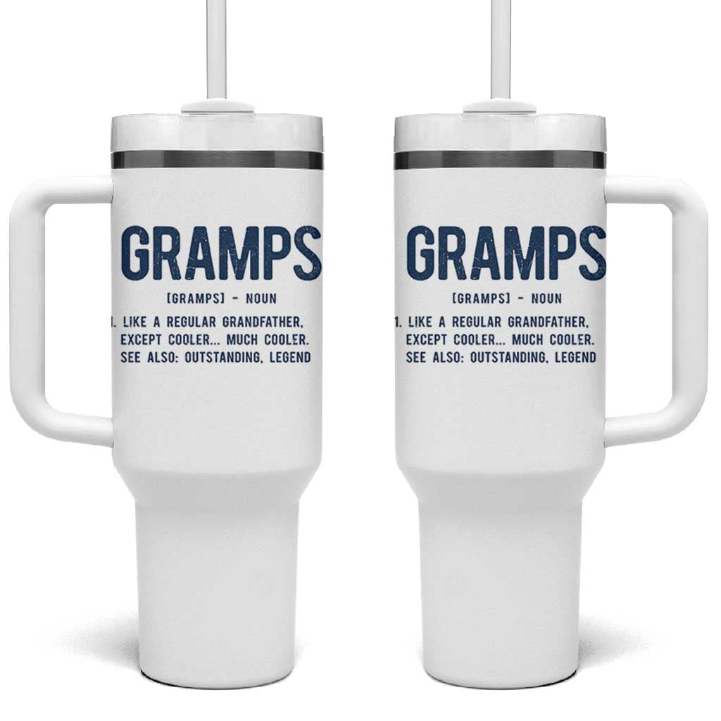 Grandpa Gift For Gramps Tumbler With Handle Fathers Day Birthday Gift Idea