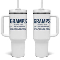 Grandpa Gift For Gramps Tumbler With Handle Fathers Day Birthday Gift Idea