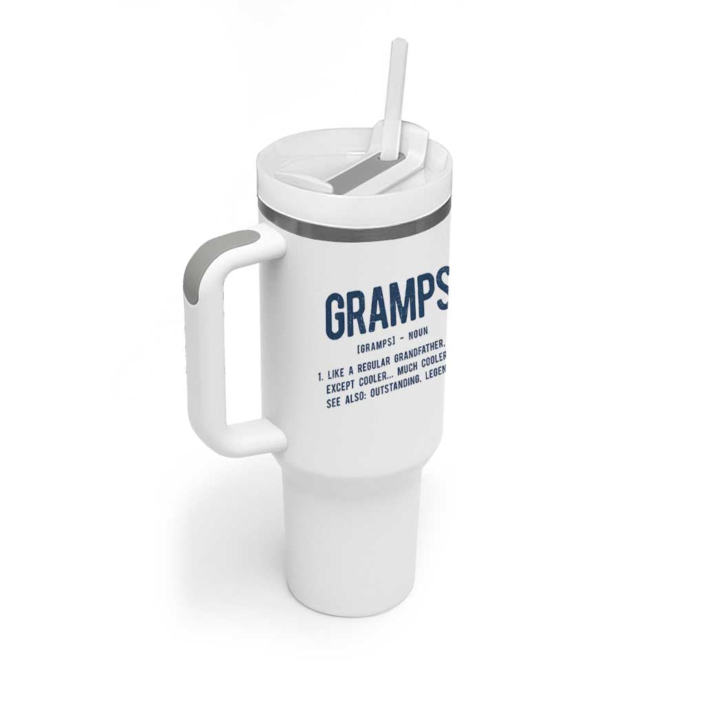 Grandpa Gift For Gramps Tumbler With Handle Fathers Day Birthday Gift Idea
