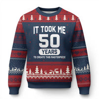 50th Birthday Ugly Christmas Sweater To Create This Masterpiece 50 Year Old Gift
