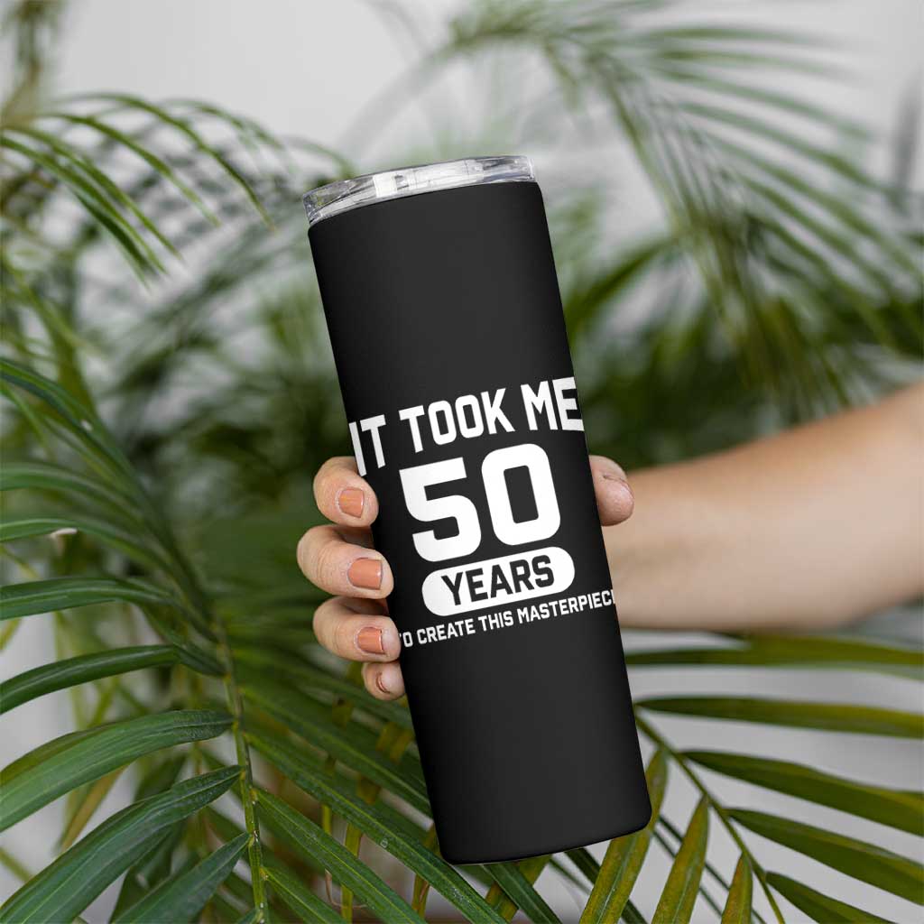 50th Birthday Skinny Tumbler To Create This Masterpiece 50 Year Old Gift