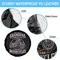 Biker Grandpa Best Grandpas Have Tattoos and Ride Motorcycles Spare Tire Cover