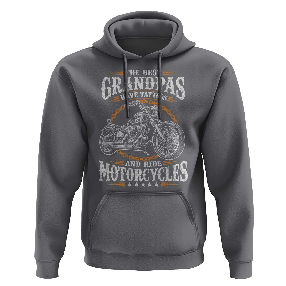 Biker Grandpa Best Grandpas Have Tattoos and Ride Motorcycles Hoodie