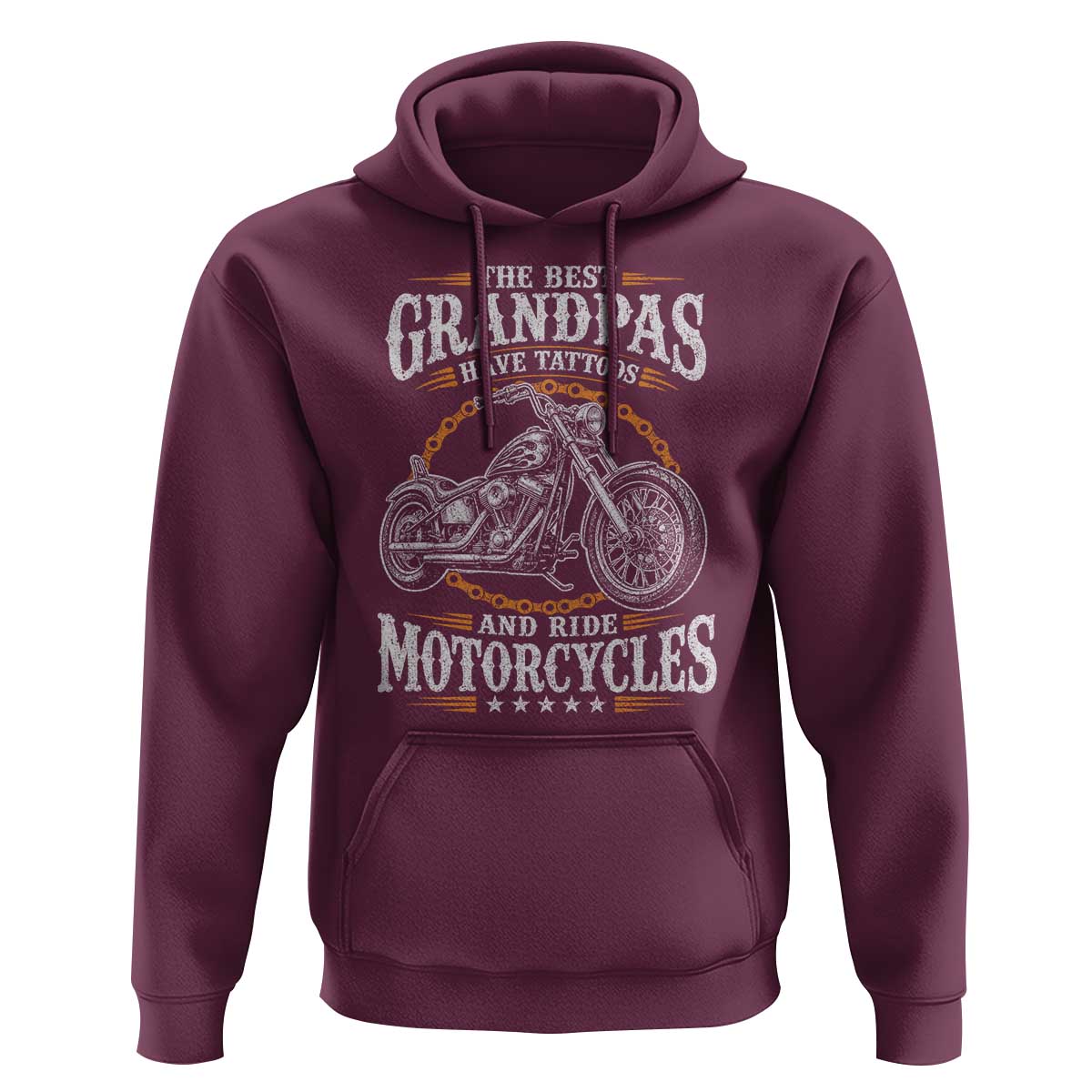 Biker Grandpa Best Grandpas Have Tattoos and Ride Motorcycles Hoodie