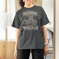 Biker Grandpa Best Grandpas Have Tattoos and Ride Motorcycles T Shirt For Women