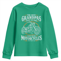 Biker Grandpa Best Grandpas Have Tattoos and Ride Motorcycles Youth Sweatshirt