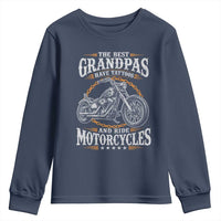 Biker Grandpa Best Grandpas Have Tattoos and Ride Motorcycles Youth Sweatshirt