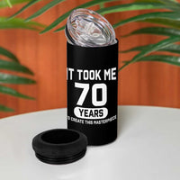 70th Birthday 4 in 1 Can Cooler Tumbler To Create This Masterpiece 70 Year Old Gift