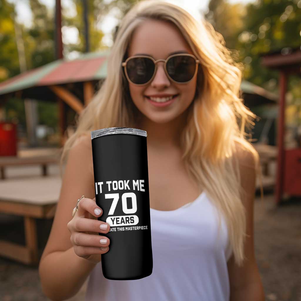 70th Birthday Skinny Tumbler To Create This Masterpiece 70 Year Old Gift