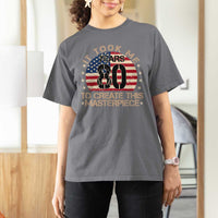 80th Birthday T Shirt For Women It Took Me 80 Years To Create This Masterpiece Vintage American Flag