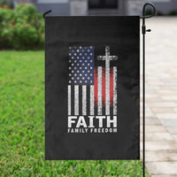 Faith Family Freedom Garden Flag Charlie Kirk Patriotic Christian Vintage USA Flag - Wonder Print Shop
